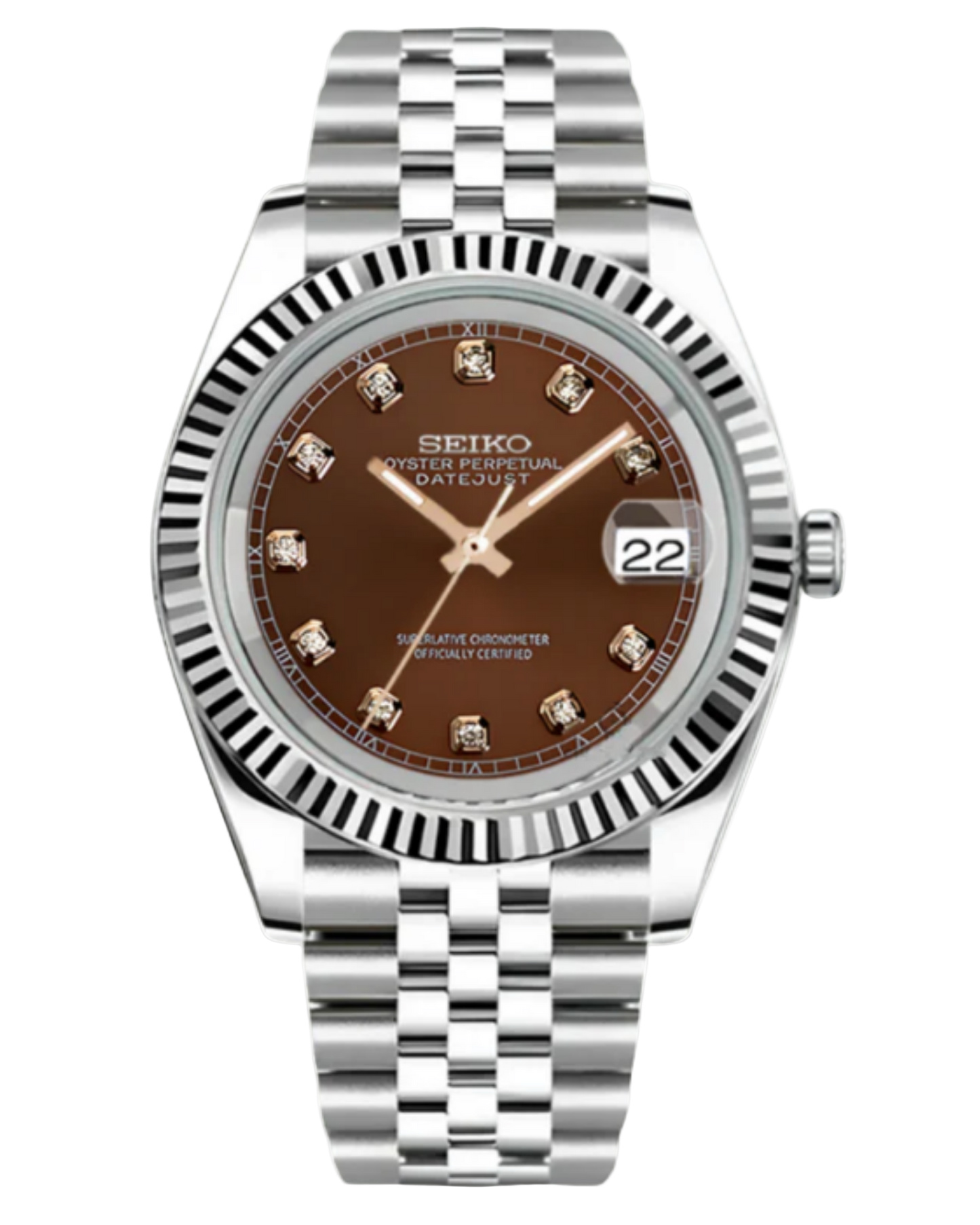 Seiko Datejust Mod Chocolate Diamond