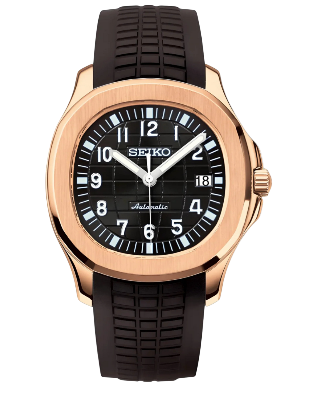 Seiko Aquanaut Mod Rose Gold Black
