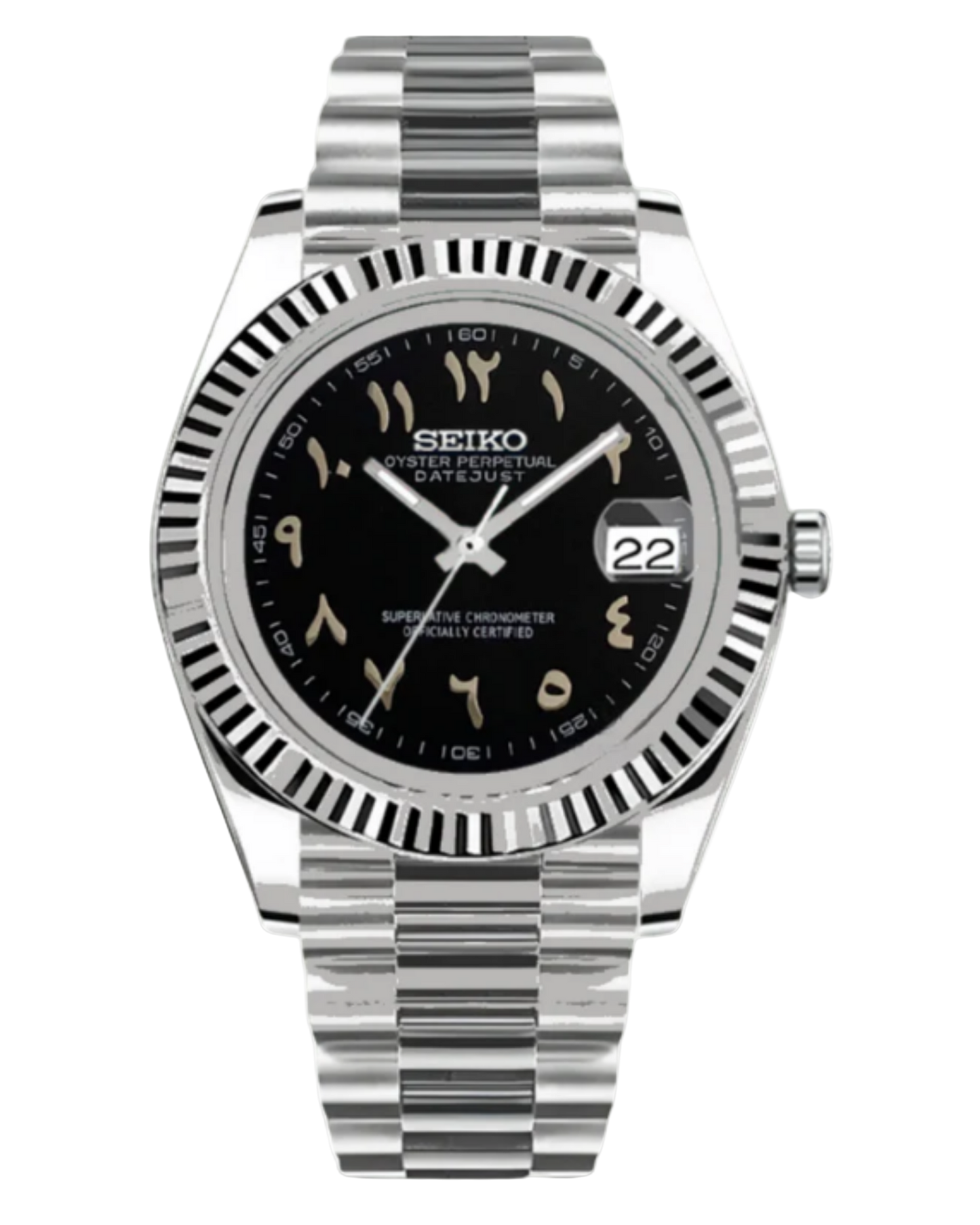 Seiko Datejust Mod Arabic Black