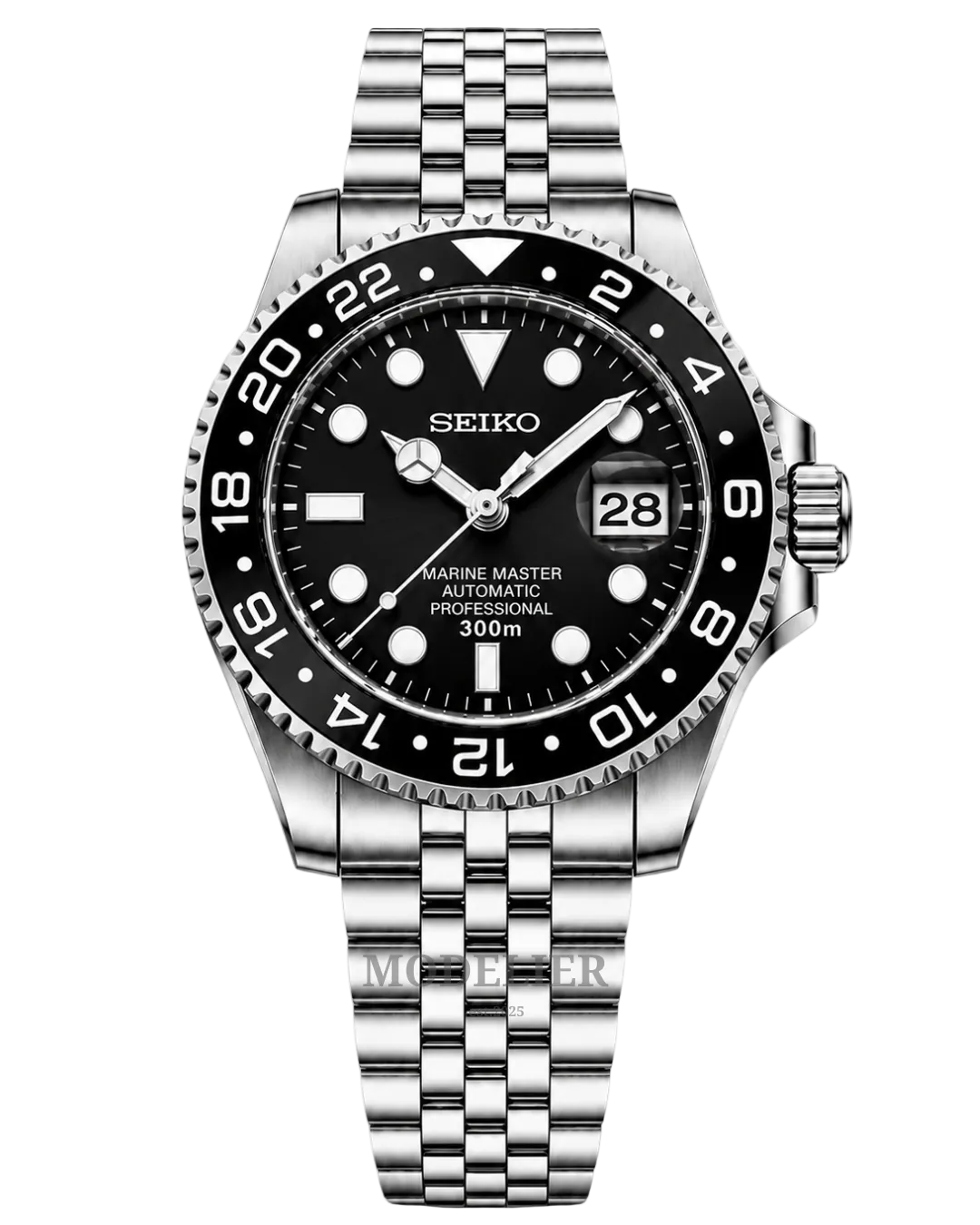 【新品本体】Submariner Style／MOD ／Automatic Seiko Submariner Mod Black – Modelier Timepieces