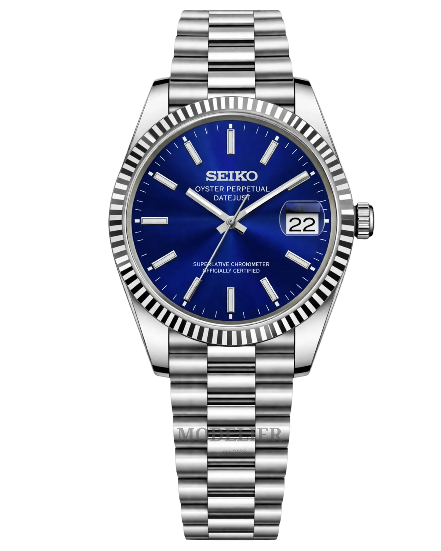 Seiko Datejust Mod Midnight Blue