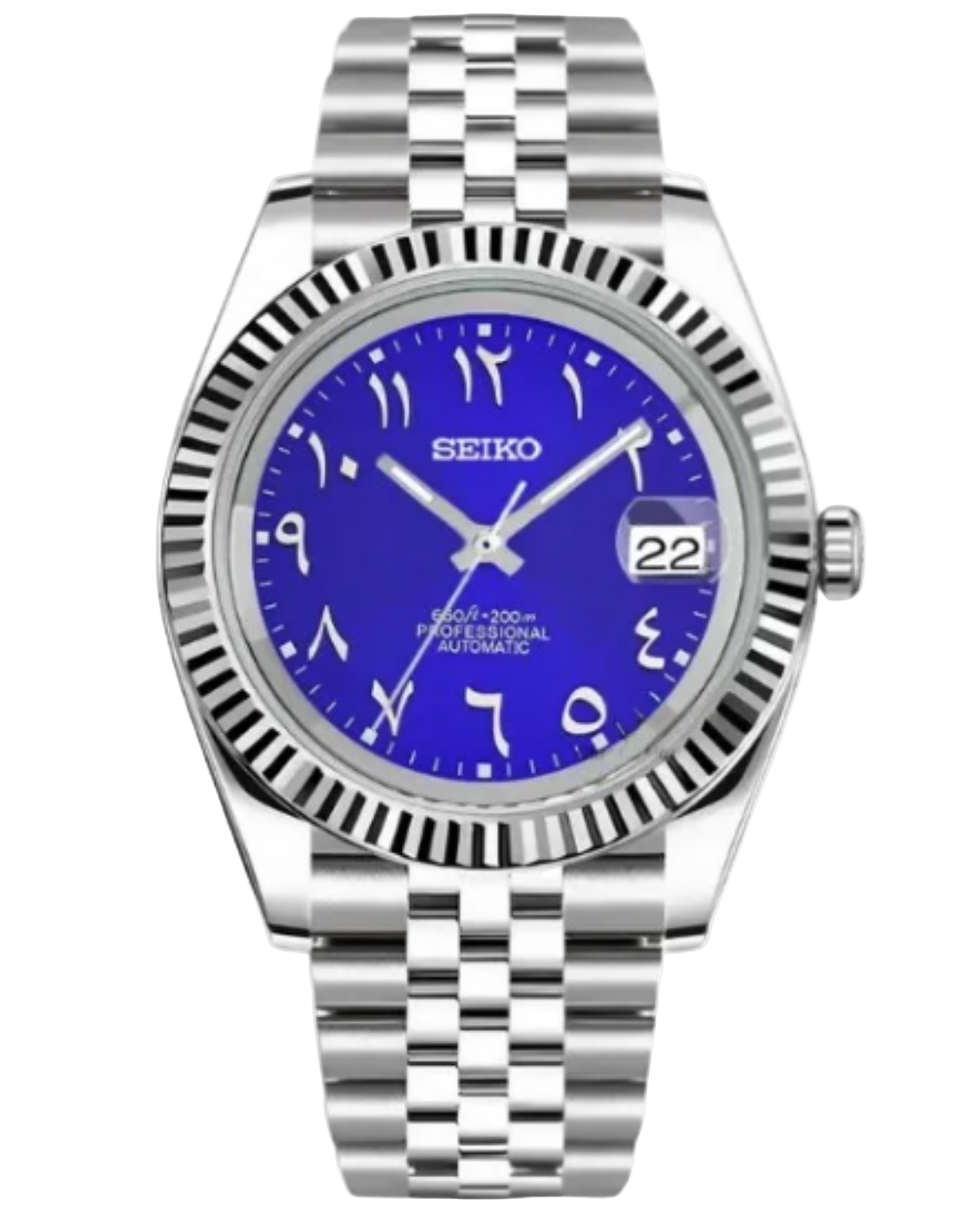 Seiko Datejust Mod Arabic Blue