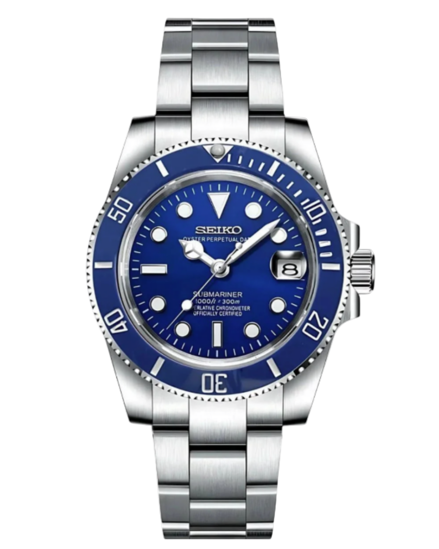 Seiko Submariner Mod Blue