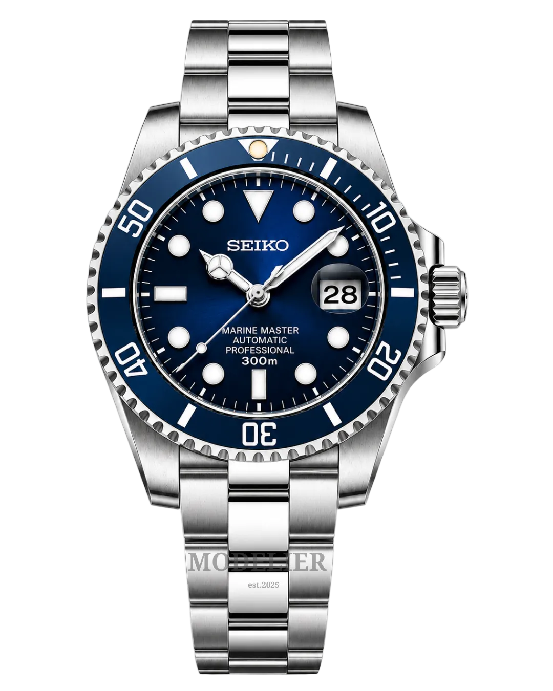 Seiko Submariner Mod Blue