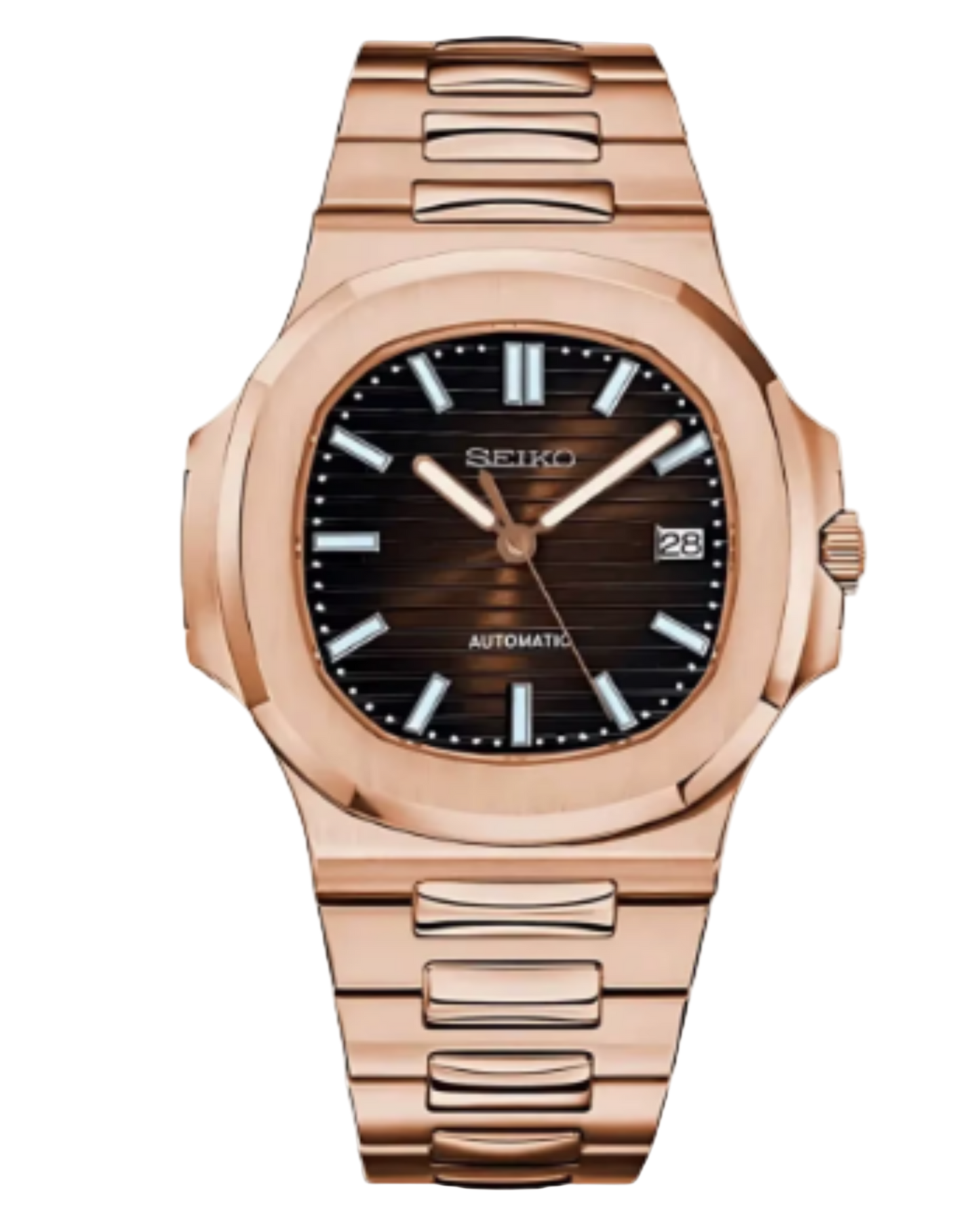 Seiko Nautilus Mod Rose Gold Chocolate