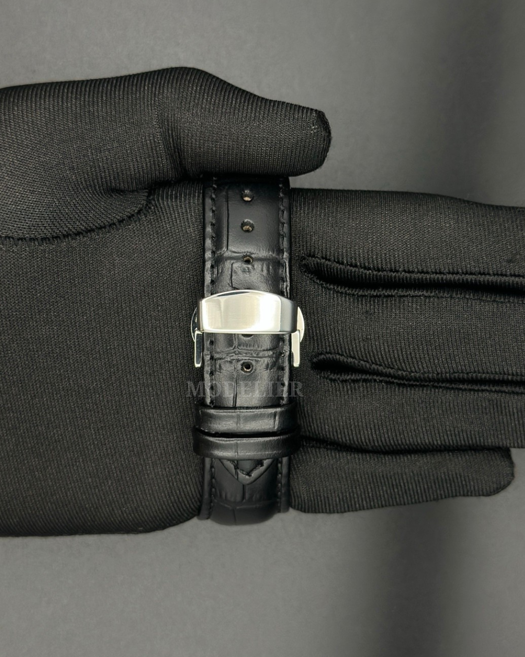 Seiko Nautilus Mod Open Heart Black | Leather