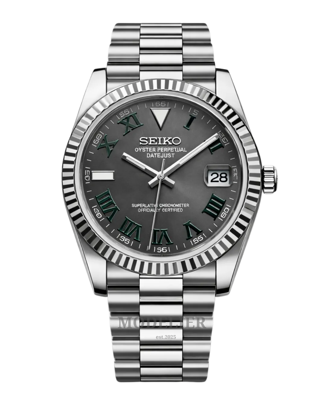 Seiko Datejust Mod Wimbledon Grey
