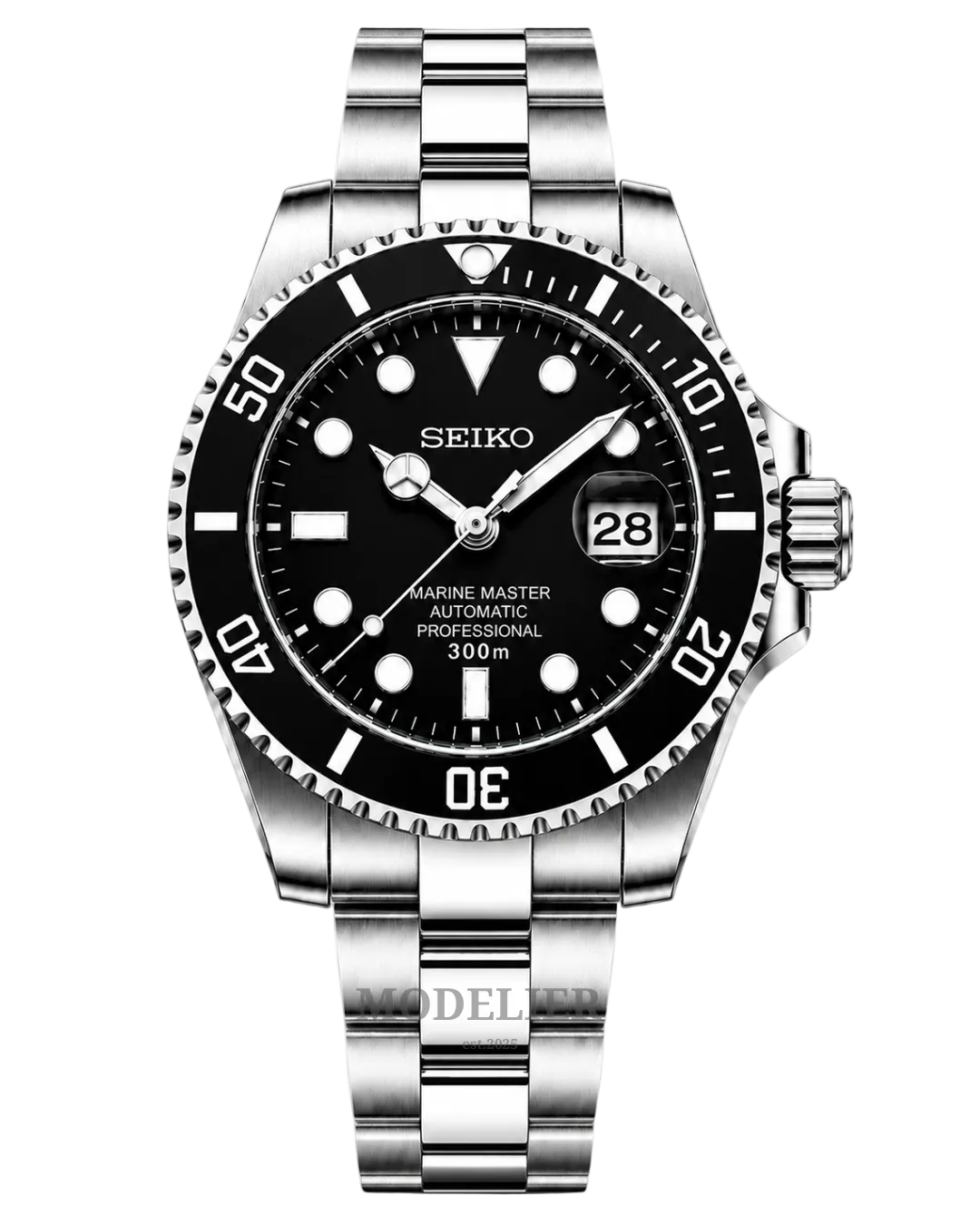 Seiko MarineMaster Mod Black