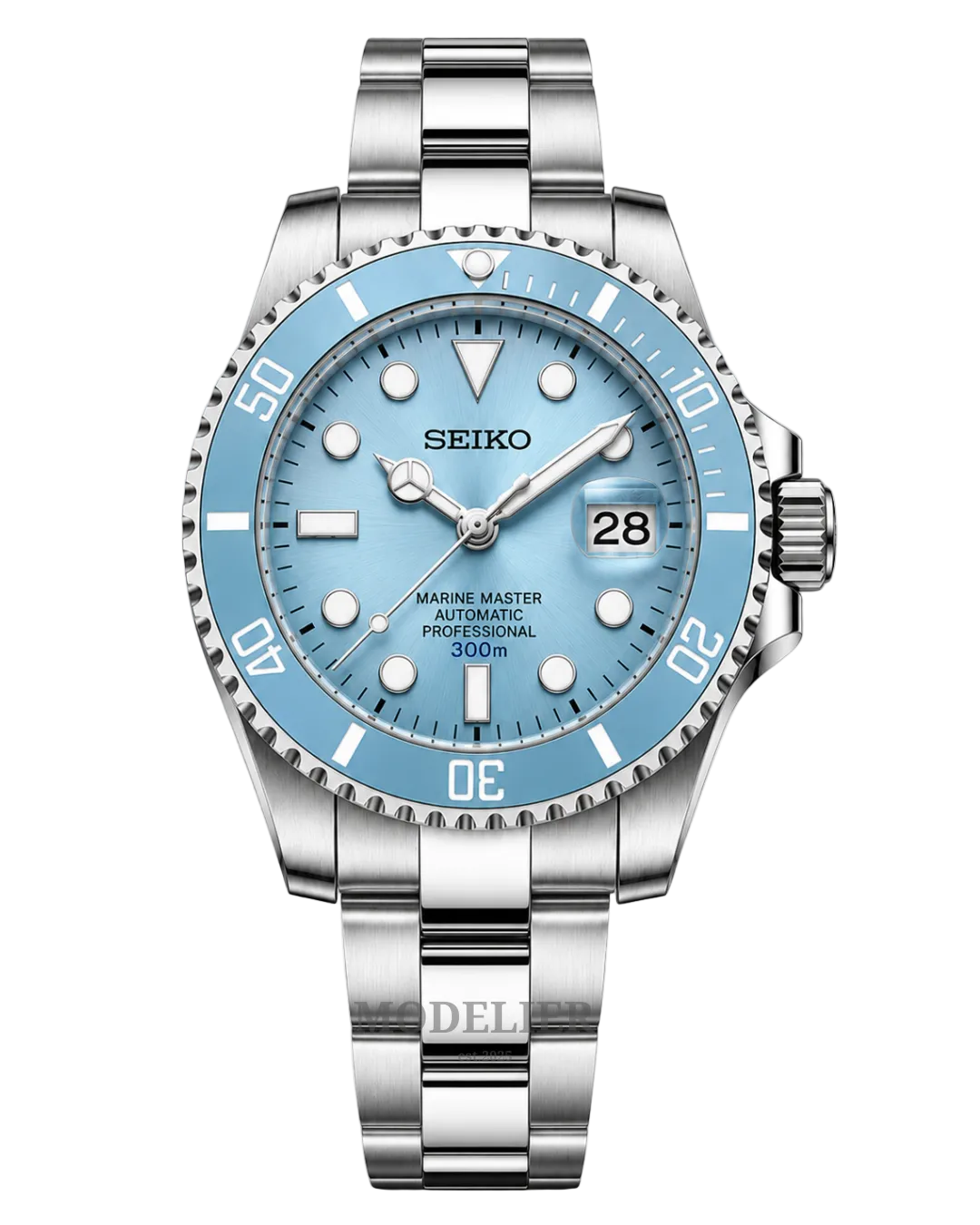 Seiko Submariner Mod Tiffany Blue