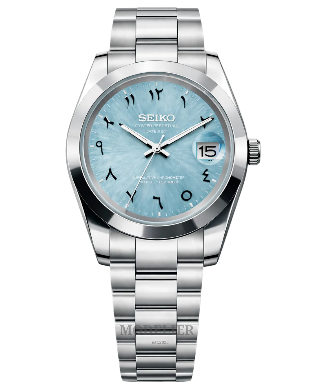Seiko Datejust Mod Arabic Tiffany Blue Oyster