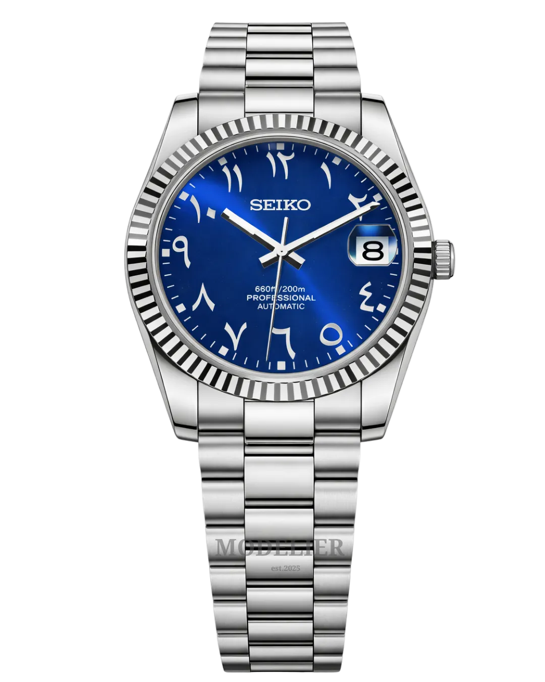 Seiko Datejust Mod Arabic Blue