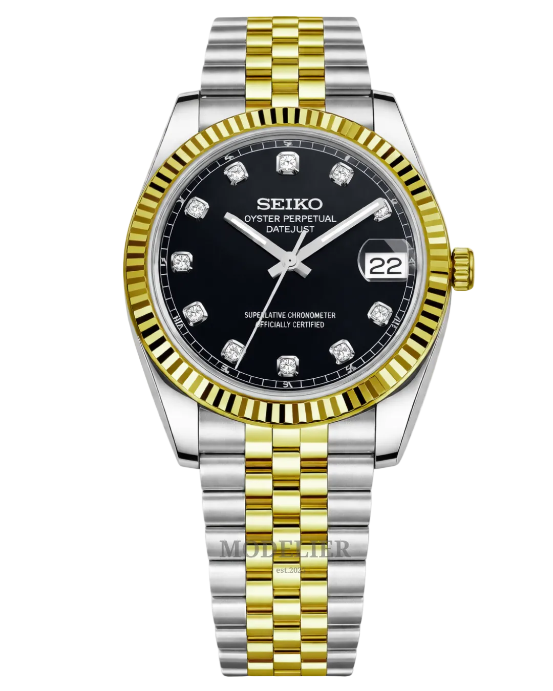 Seiko Datejust Mod Black Diamond
