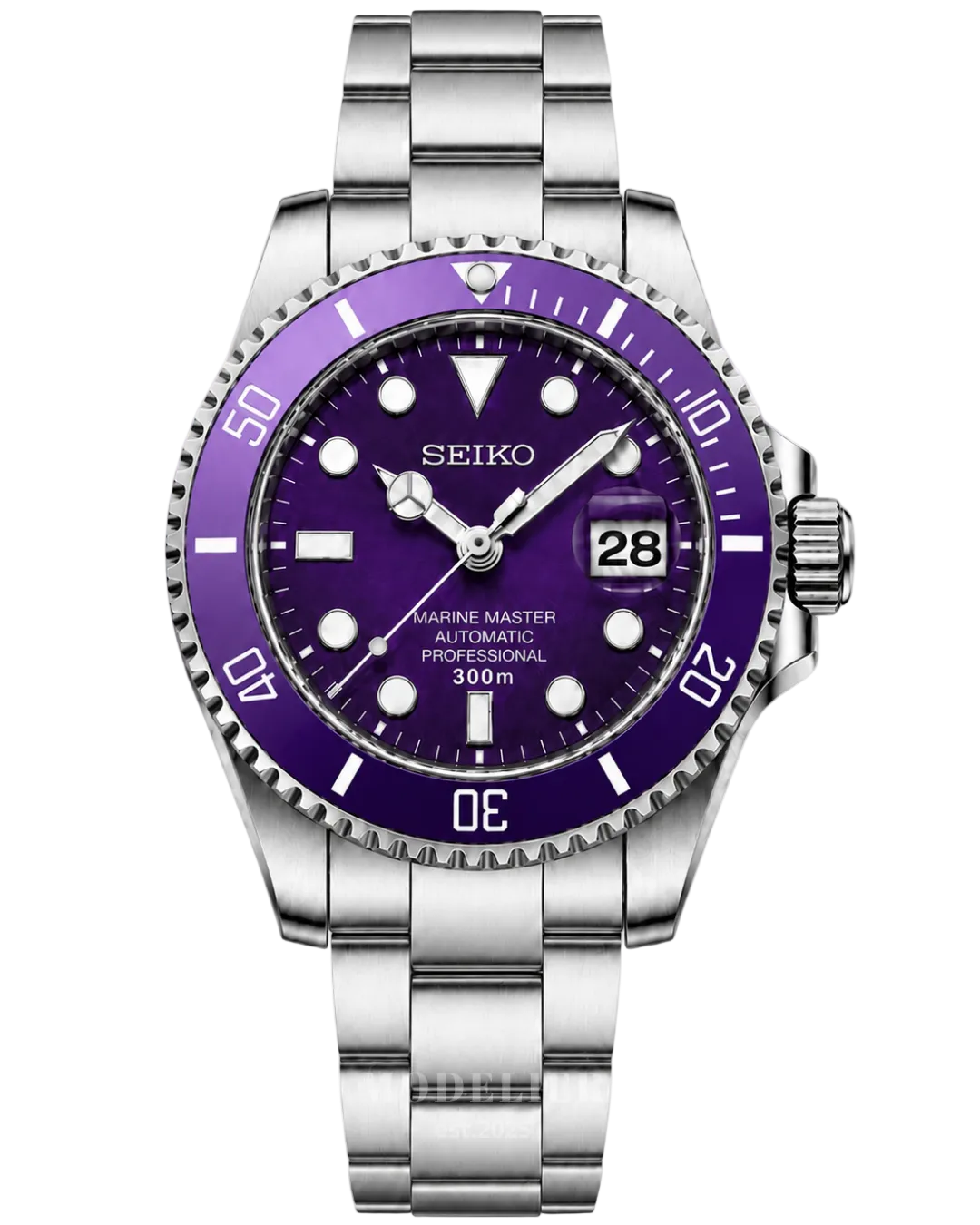 Seiko Submariner Mod Purple