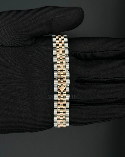 Seiko Datejust Mod Woman White Diamod Two Tone