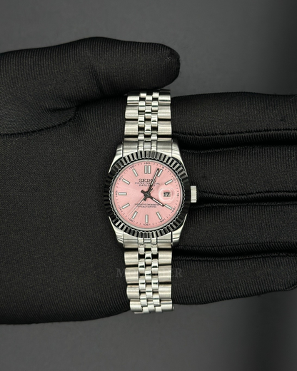 Seiko Datejust Mod Woman Pink