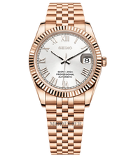 Seiko Datejust Mod Rose Gold Roman White watch by Modelier Timepieces