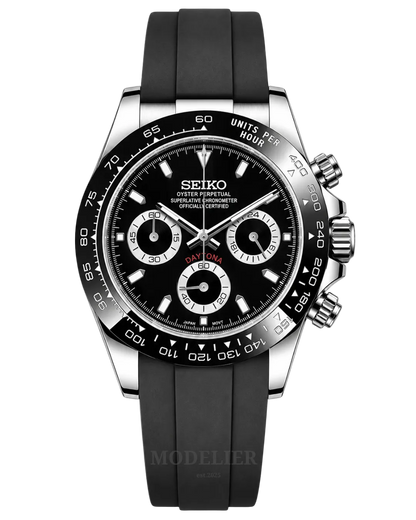 Seiko Daytona Mod Black