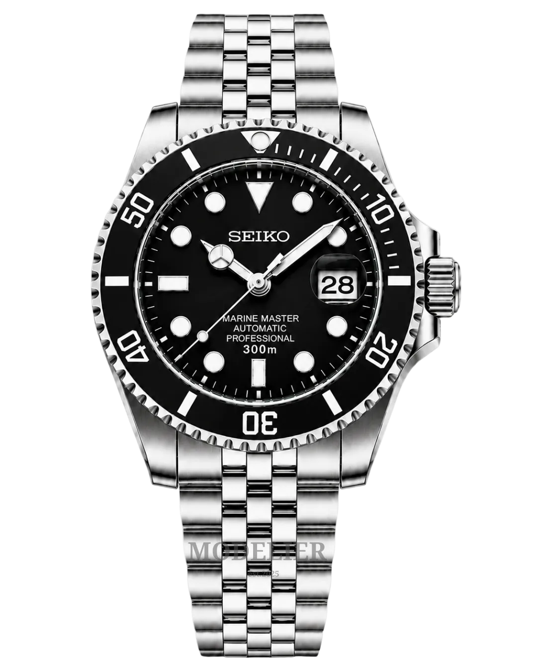 Seiko MarineMaster Mod Black