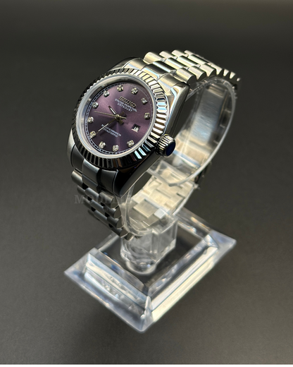 Seiko Datejust Mod Woman Purple