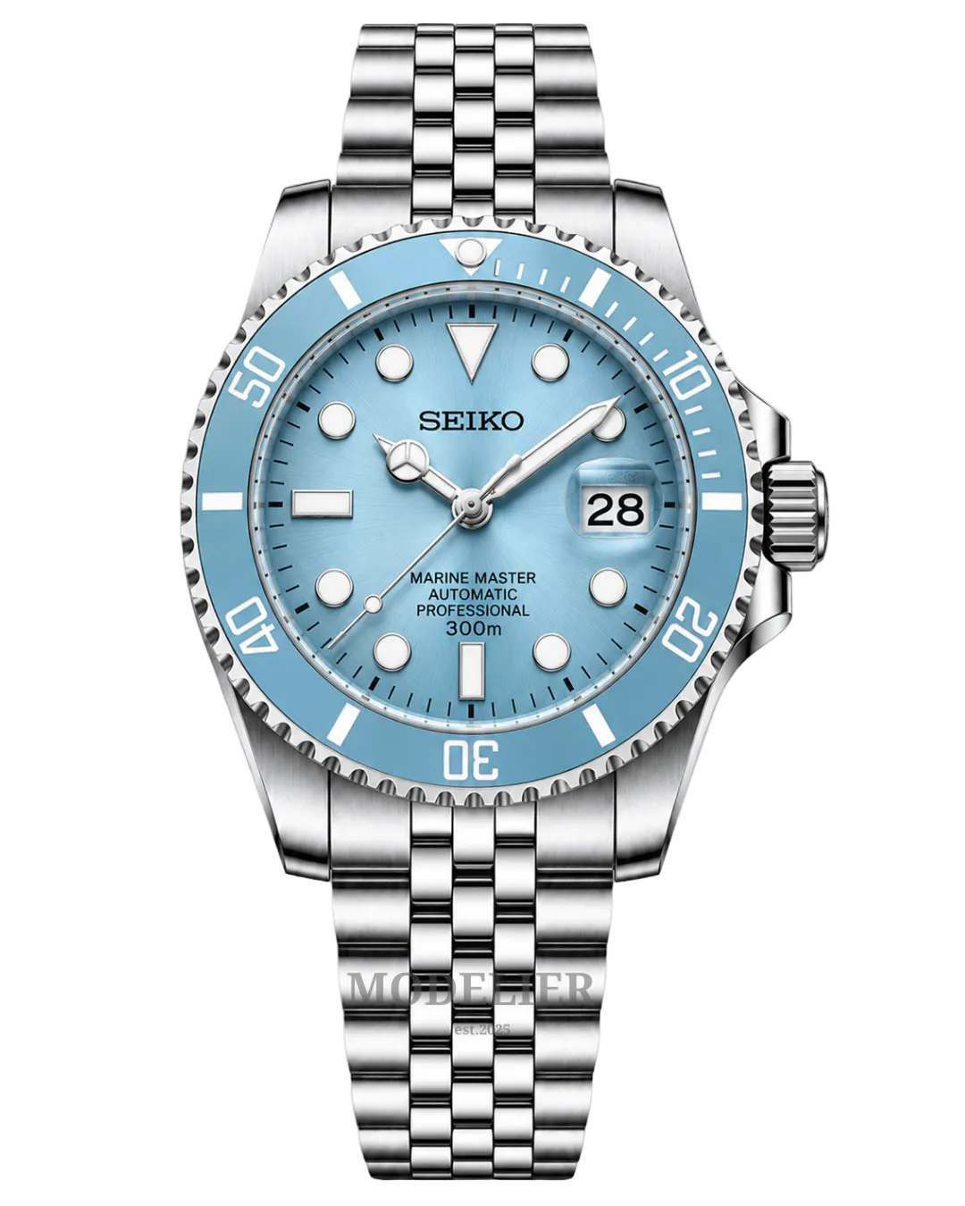 Seiko Submariner Mod Tiffany Blue