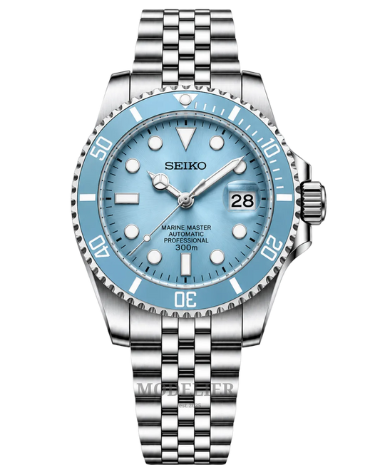 Seiko Submariner Mod Tiffany Blue