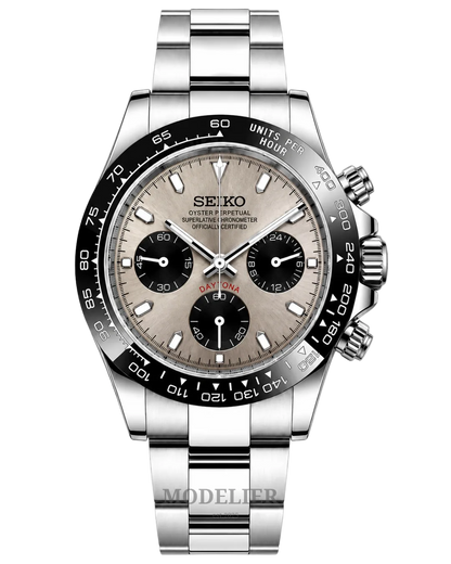 Seiko Daytona Mod Champagne watch by Modelier Timepieces