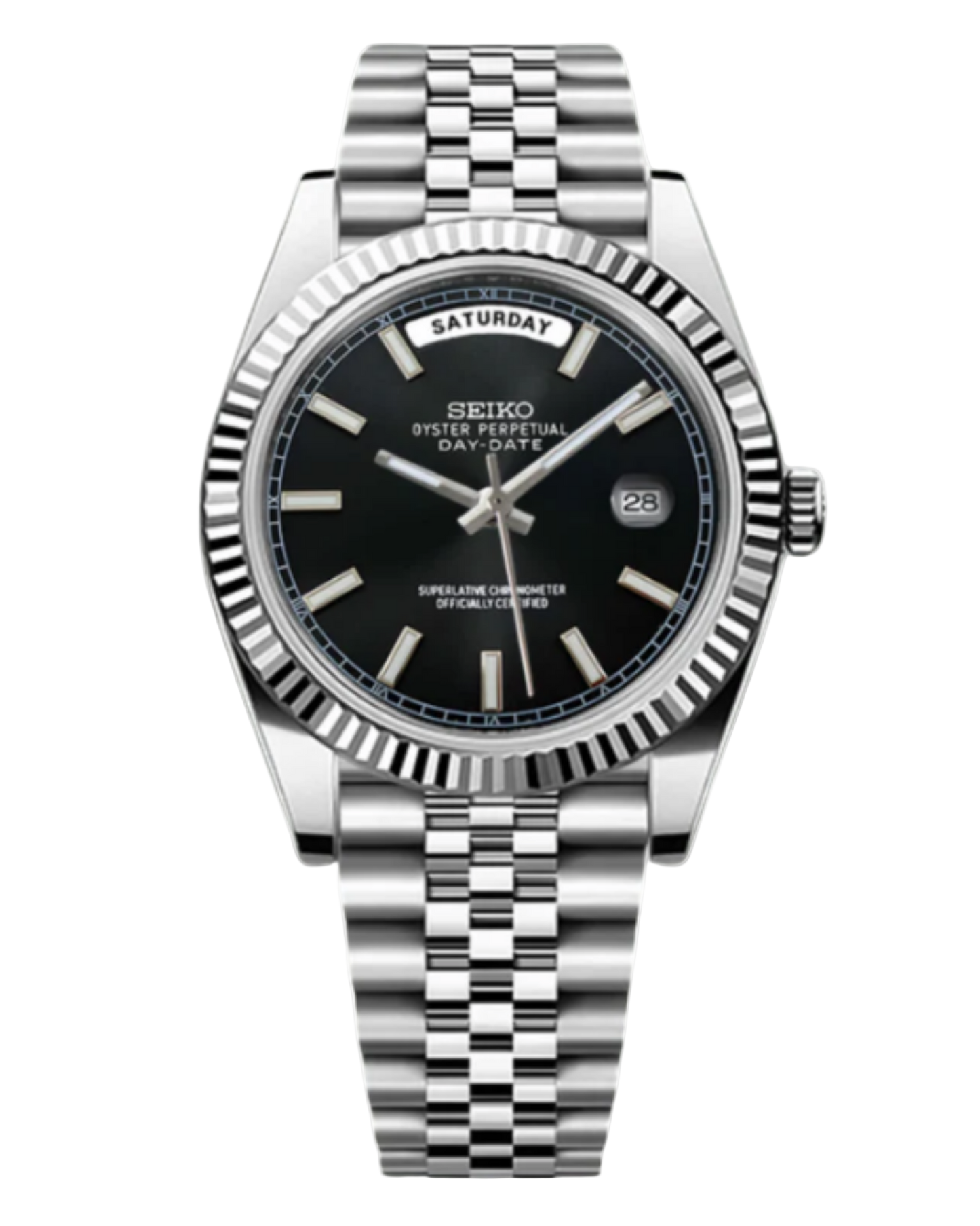 Seiko DayDate Mod Black