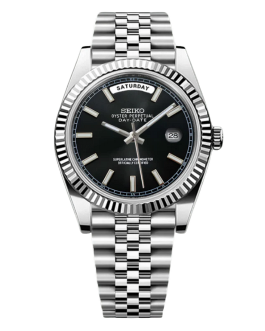 Seiko DayDate Mod Black