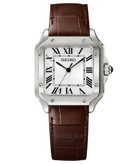 Seiko Santos Mod White | Leather