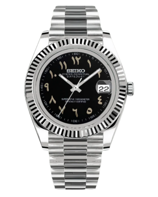 Seiko Datejust Mod Arabic Black