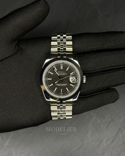 Seiko Datejust Mod Oyster Shadow Grey