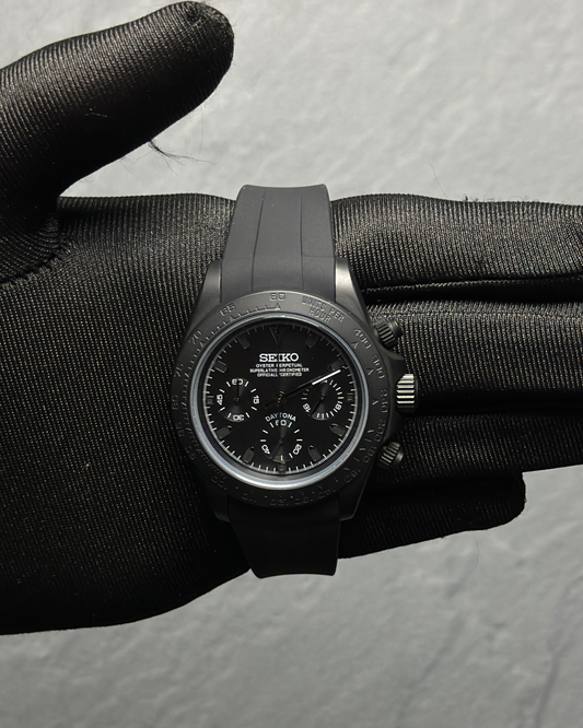 Seiko Daytona Mod Black Oysterflex