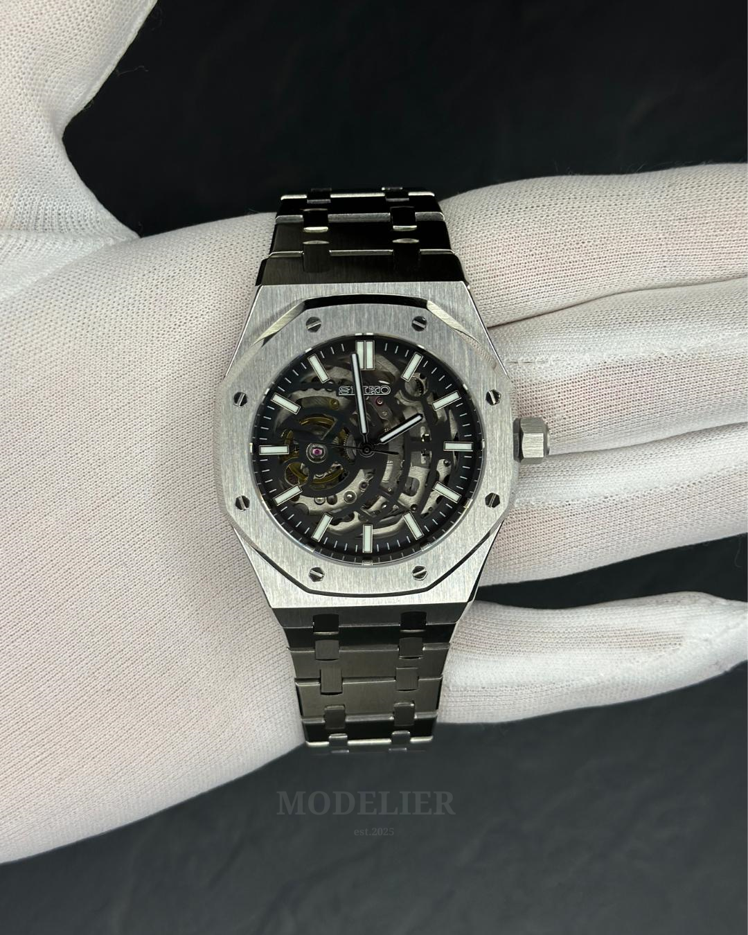 Seiko Royal Oak Mod Skeleton