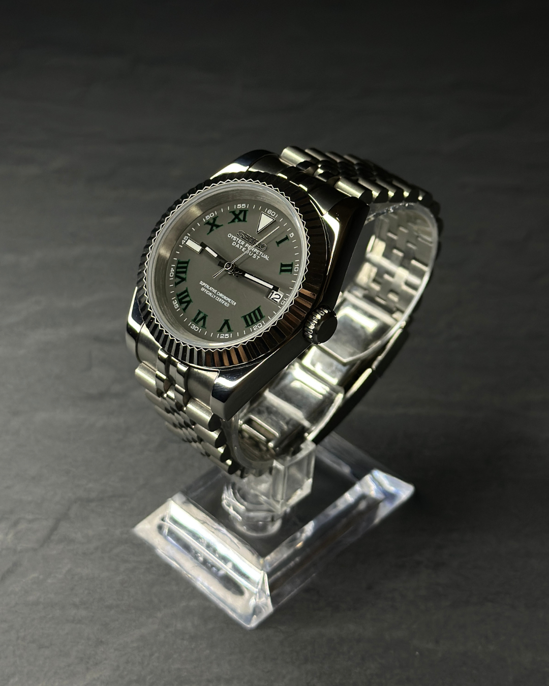 Seiko Datejust Mod Wimbledon Grey