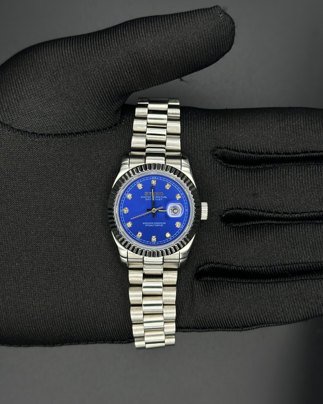 Seiko Datejust Mod Woman Royal Blue
