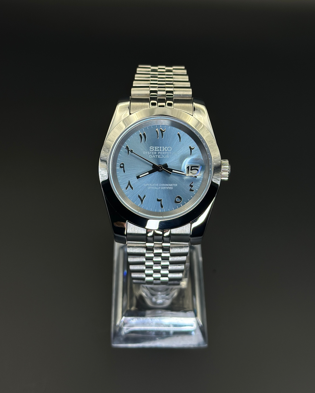 Seiko Datejust Mod Arabic Tiffany Blue Oyster