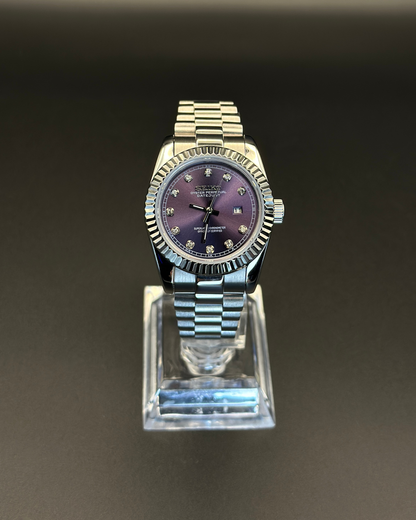 Seiko Datejust Mod Woman Purple