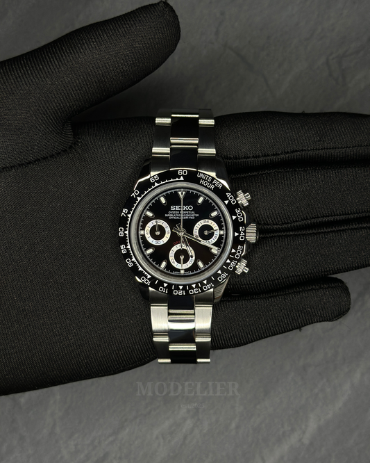 Seiko Daytona Mod Black