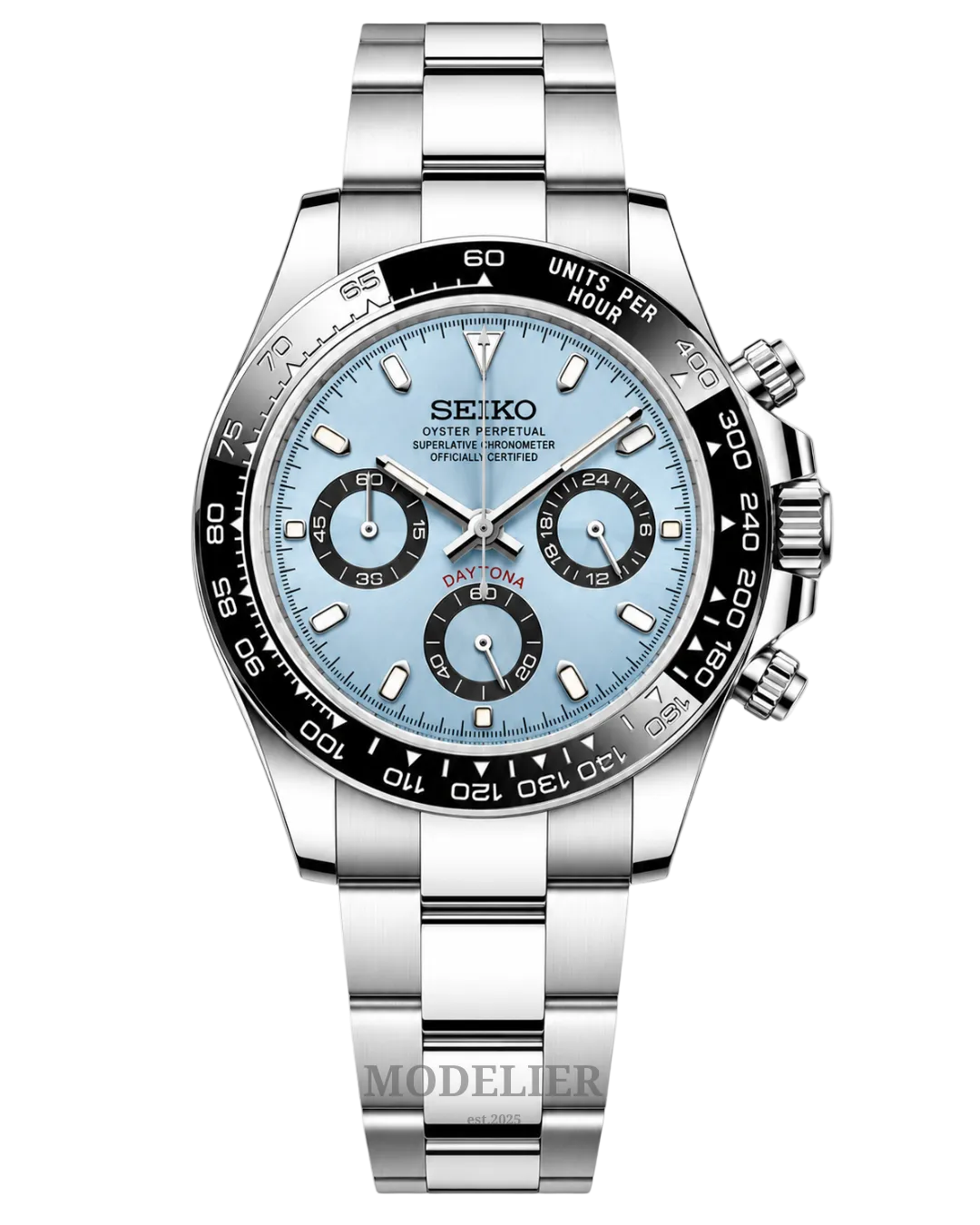 Seiko Daytona Mod Light Blue