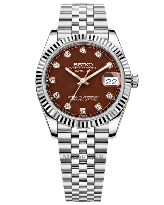 Seiko Datejust Mod Chocolate Diamond