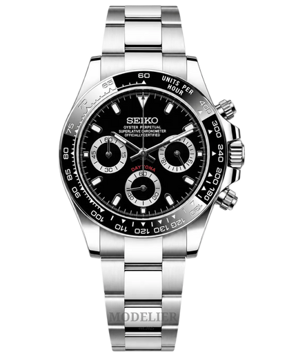 Seiko Daytona Mod Black