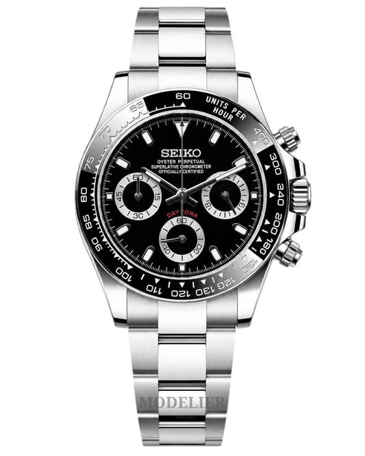 Seiko Daytona Mod Black