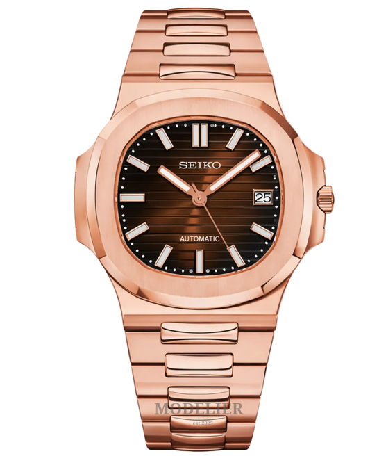 Seiko Nautilus Mod Rose Gold Chocolate