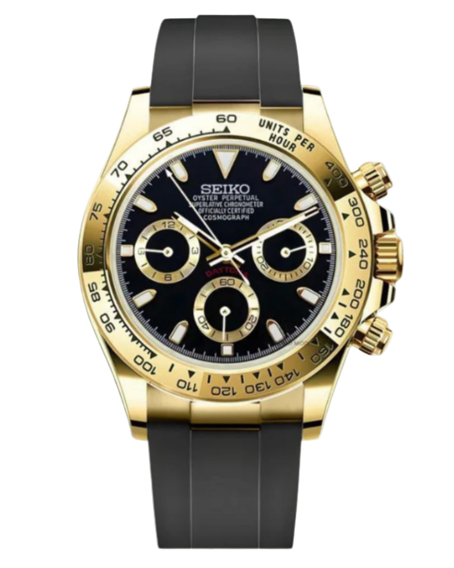 Seiko Daytona Mod Gold Oysterflex