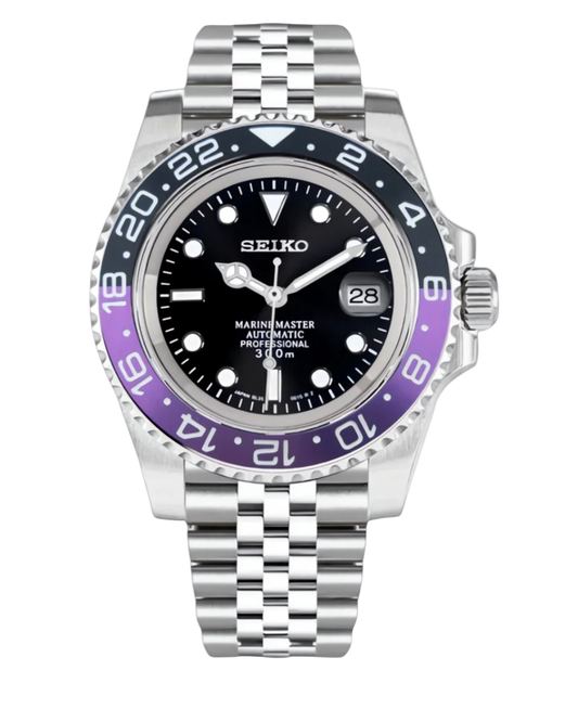 Seiko Submariner Mod Purple Black