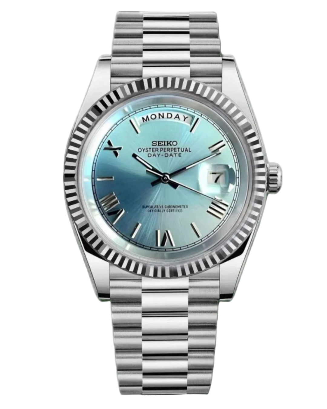 Seiko DayDate Mod Roman Azure