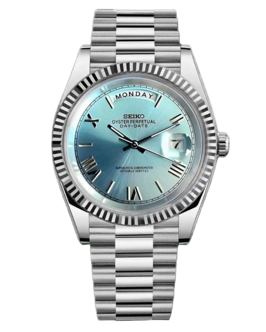 Seiko DayDate Mod Roman Azure