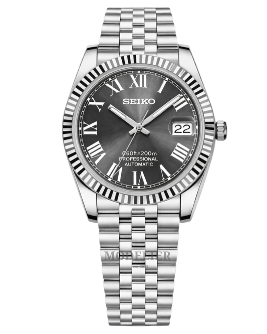 Seiko Datejust Mod Roman Grey