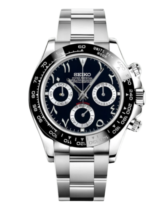 Seiko Daytona Mod Arabic Black
