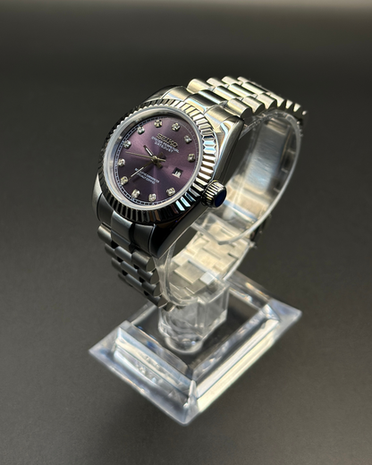 Seiko Datejust Mod Woman Purple